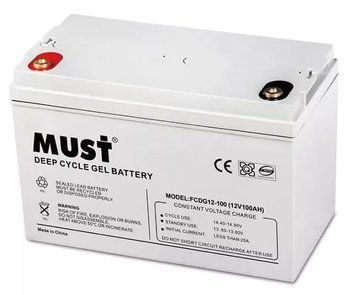 Гелевий акумулятор Must FCDG12-100 12V 100Ah Must FCDG12-100 фото