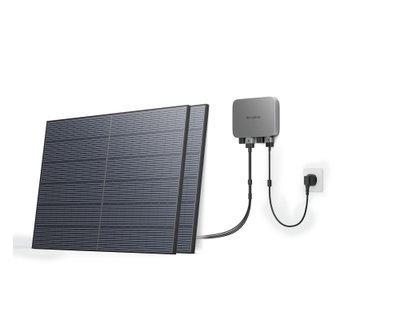 Комплект EcoFlow PowerStream – микроинвертор 600W + солнечные панели 2х400 EFPowerStreamMI-EU-600W/ZPTSP300-2-AKIT-4/EFL-SuperFlatMC4Cable/EFMC4-3m фото