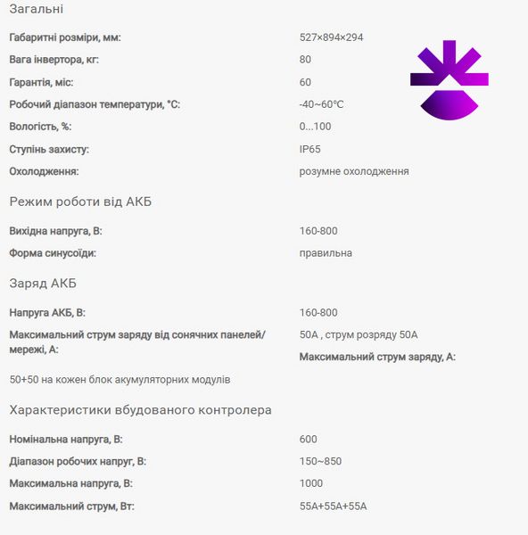 Комплект - Гибридный инвертор Deye SUN-30K-SG01HP3-EU-BM3+BMS SC1000-100S и 13АКБ Pylontech H4850 (2.4 kWh) Комплект Deye SUN-30K фото